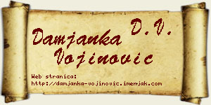Damjanka Vojinović vizit kartica